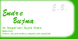 endre bujna business card